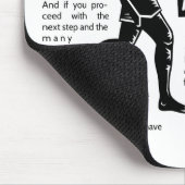 Nachlaufen Ziele motivierend Inspirational Mousepad (Ecke)