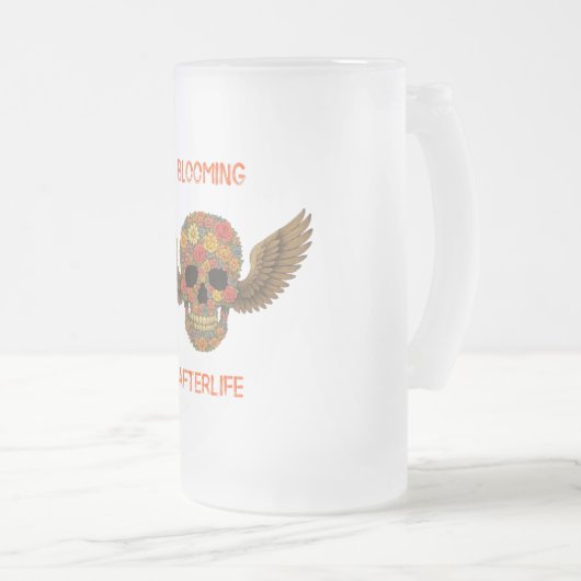 Nachleben blühen mattglas bierglas (VorderseiteRechts)