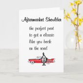 Nachmarkt sollte ein lustiges neues Schultergedich Karte (Gelbe Blume)