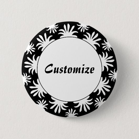 Nachmittag des Triffids Template - B&W Button (Vorderseite)