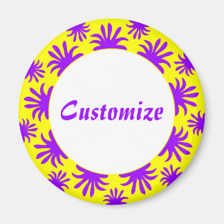 Nachmittag des Triffids Template - Gelb Magnet