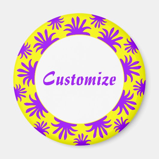 Nachmittag des Triffids Template - Gelb Magnet (Vorne)