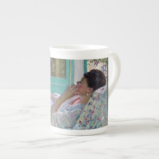 Nachmittag - Gelbes Zimmer 1910 Porzellantasse (Vorderseite Rechts)