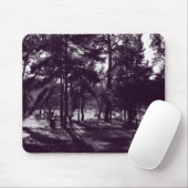 Nachmittag im Park (Lila Toned BW) Mousepad (Mit Mouse)