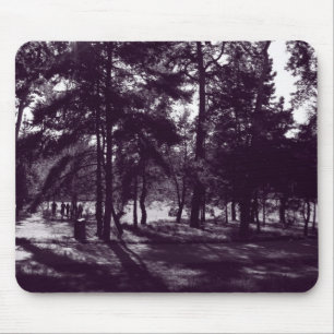 Nachmittag im Park (Lila Toned BW) Mousepad