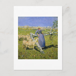 Nachmittag in den Alpen, 1892 (Öl auf Leinwand) Postkarte