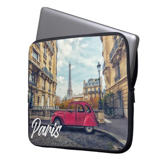 Nachmittag in Paris, Frankreich Laptopschutzhülle (Vorderseite Links)