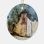 NACHMITTAG in RIMAGGIO/in Toskana-Ansicht Keramikornament (Links)