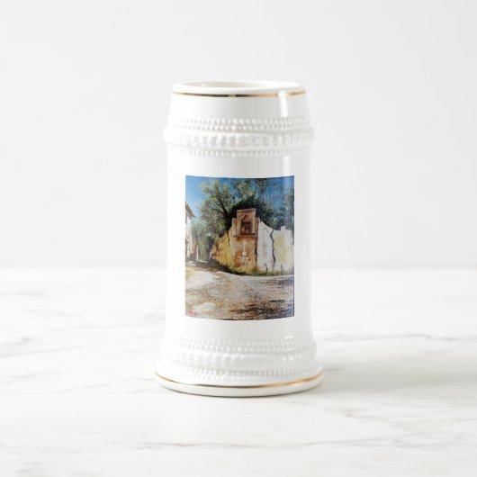 NACHMITTAG IN RIMAGGIO / Toskana Aussicht Bierglas (Mittel)