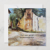 NACHMITTAG IN RIMAGGIO / Toskana Aussicht Einladung (Rückseite)