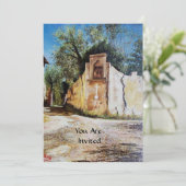 NACHMITTAG IN RIMAGGIO / Toskana Aussicht Einladung (Stehend Vorderseite)