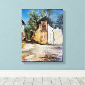 NACHMITTAG IN RIMAGGIO / Toskana Aussicht Leinwanddruck (Insitu (Holzboden))