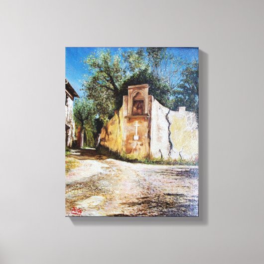 NACHMITTAG IN RIMAGGIO / Toskana Aussicht Leinwanddruck (Vorderseite)