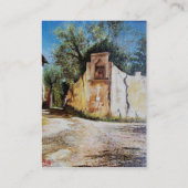 NACHMITTAG IN RIMAGGIO / Toskana Aussicht Visitenkarte (Rückseite)