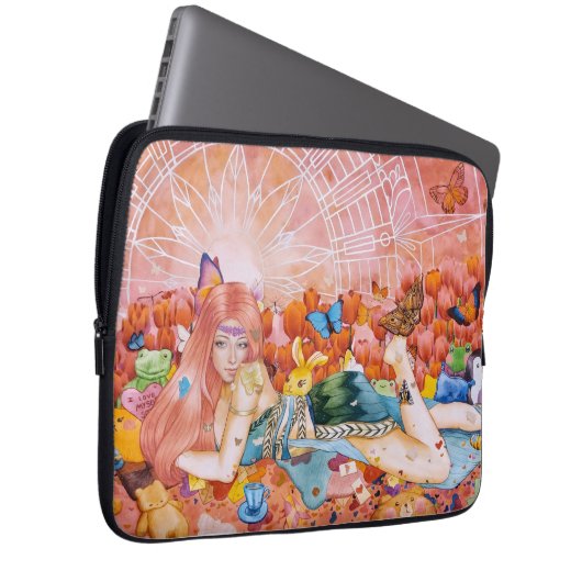 Nachmittag Laptopschutzhülle (Vorne Rechts)