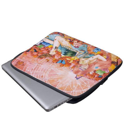 Nachmittag Laptopschutzhülle (Vorne Knopf)