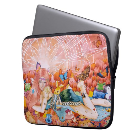 Nachmittag Laptopschutzhülle (Vorderseite Links)