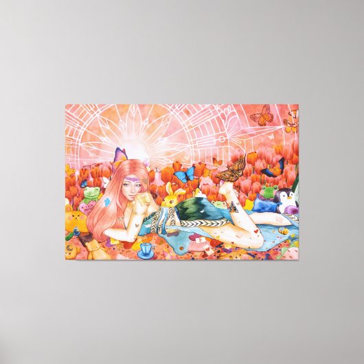 Nachmittag Leinwanddruck (Vorderseite)