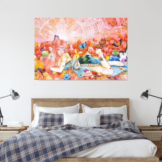 Nachmittag Leinwanddruck (Insitu (Schlafzimmer))