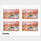 Nachmittag Rechteckiger Aufkleber (Blatt)