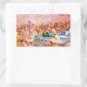 Nachmittag Rechteckiger Aufkleber (Tasche)