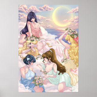 Nachmittag: Sailor Moon Inspiriert - Matte Poster
