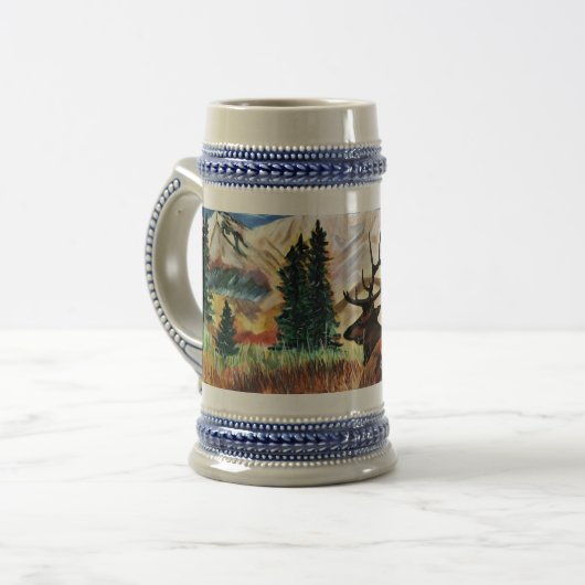 Nachmittag Solitude Stein Bierglas (Vorderseite Links)