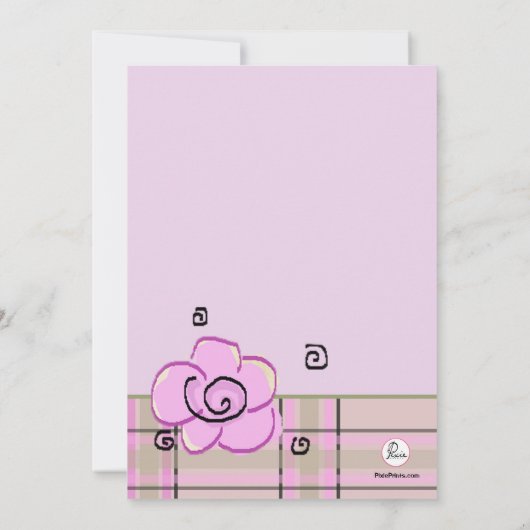 Nachmittag Tea Geburtstagsparty Einladung (Rückseite)