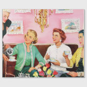 NACHMITTAGESTEIN DER 1950ER GESCHENKPAPIER (Flach)