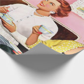 NACHMITTAGESTEIN DER 1950ER GESCHENKPAPIER (Ecke)