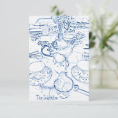 Nachmittags Einladung (Stehend Vorderseite)