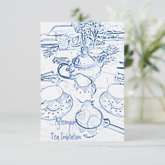 Nachmittags Einladung (Stehend Vorderseite)