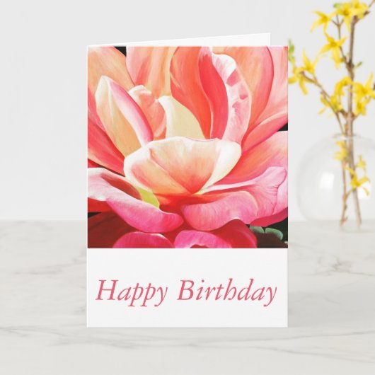 Nachmittags Freude - Geburtstagskarte Karte (Gelbe Blume)