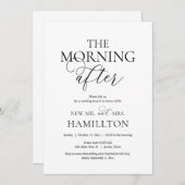 Nachmittags Hochzeitsfeier Einladung (Vorne/Hinten)