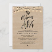 Nachmittags, Hochzeitsfeier Einladung (Vorderseite)