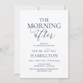 Nachmittags Hochzeitsfeier Einladung (Vorderseite)