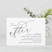 Nachmittags, Hochzeitsfeier Einladung (Stehend Vorderseite)