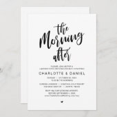 Nachmittags, Hochzeitsfeier Einladung (Vorne/Hinten)