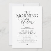 Nachmittags Hochzeitsfeier Einladung (Vorderseite)