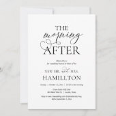 Nachmittags Hochzeitsfeier Einladung (Vorderseite)