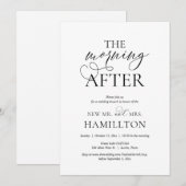 Nachmittags Hochzeitsfeier Einladung (Vorne/Hinten)