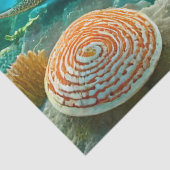 Nachmittags Reef Stingray, Design 2 Seidenpapier (Detail)