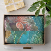 Nachmittags-Riff-Stechrochen, Design 2 Seidenpapier (Geschenk)