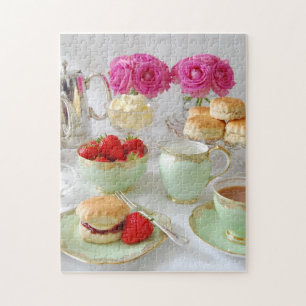 Nachmittags-Tee-Foto-Puzzle Puzzle