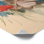 Nachmittags-Tee, Harrison Fisher Poster (Ecke)
