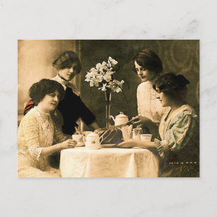 Nachmittags-Tee Postkarte