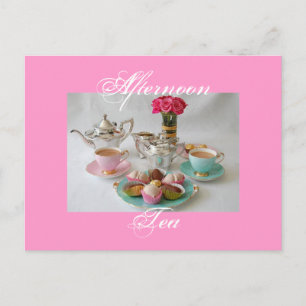 Nachmittags-Tee-Postkarte Postkarte