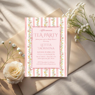 Nachmittags-Teeparty-Grandmillenial-Babyshower Einladung