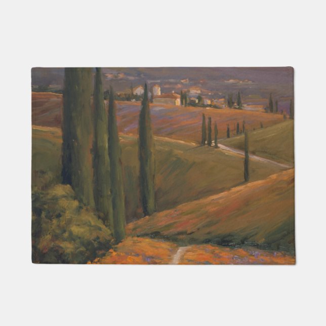 Nachmittags-Weg I Fußmatte (Vorderseite)