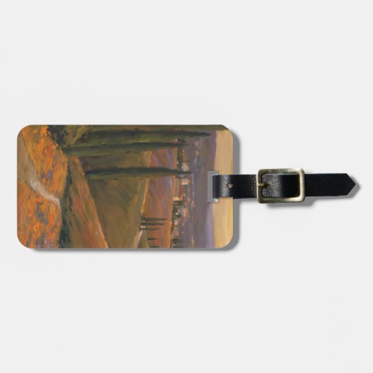 Nachmittags-Weg I Gepäckanhänger (Vorderseite horizontal)